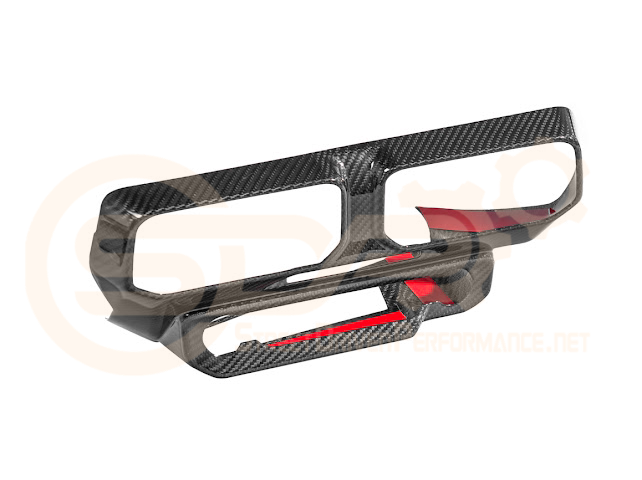 2024-UP FORD MUSTANG S650 | CARBON FIBER SINGLE SCREEN AC CONTROL CENTER SURROUNDING INTERIOR TRIM COVER